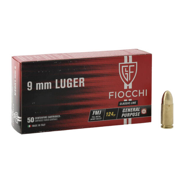 Fiocchi FMJ 124g 9mm Luger