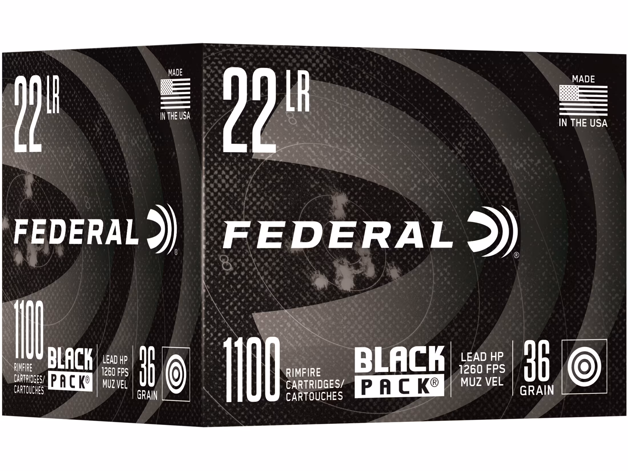Federal BlackPack LeadHollowPoint .22LR 36gr 1.260fps