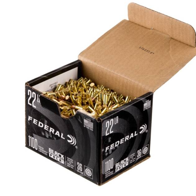 Federal Black Pack .22 LR 36 gr LHP