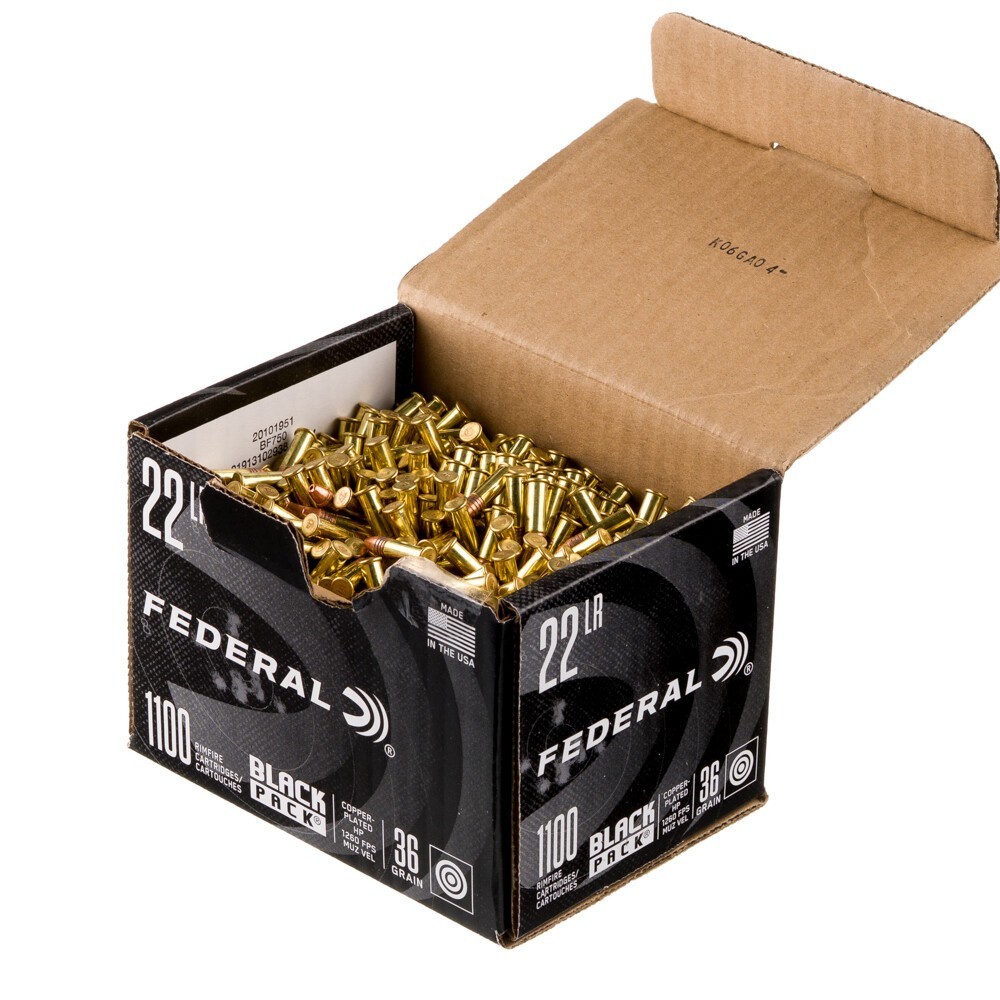 Federal Black Pack .22 LR 36 gr LHP
