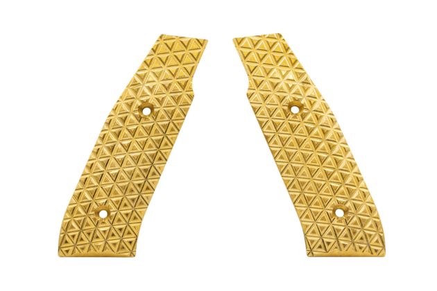 Laugo Arms Alien Grip Panel Set – Brass