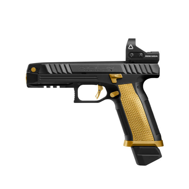 Laugo Arms Alien Creator Evolution Black Gold pisztoly