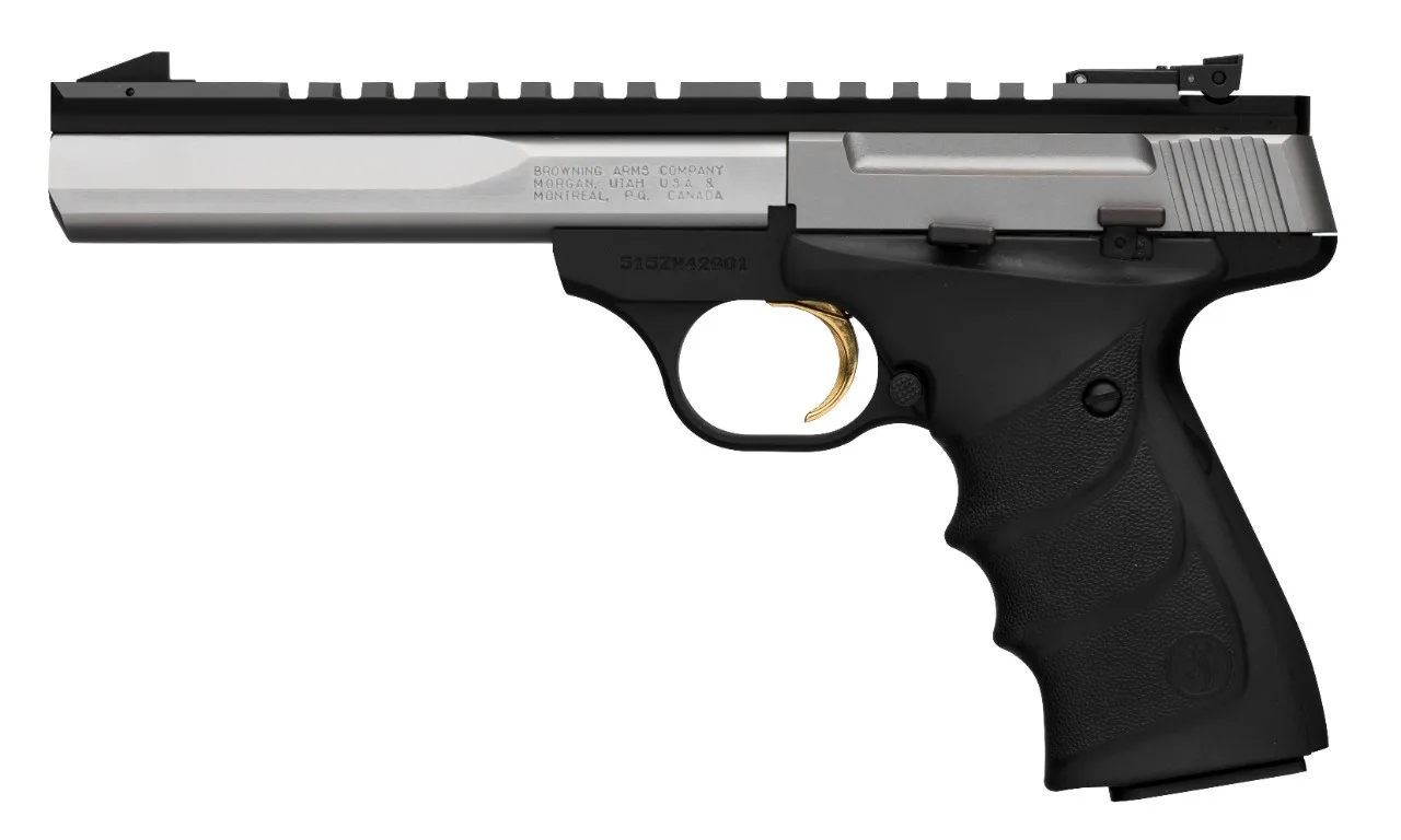 Browning Buck Mark Contour Stainless URX .22 LR sportpisztoly rozsdamentes acél szán, állítható irányzék - Image 2
