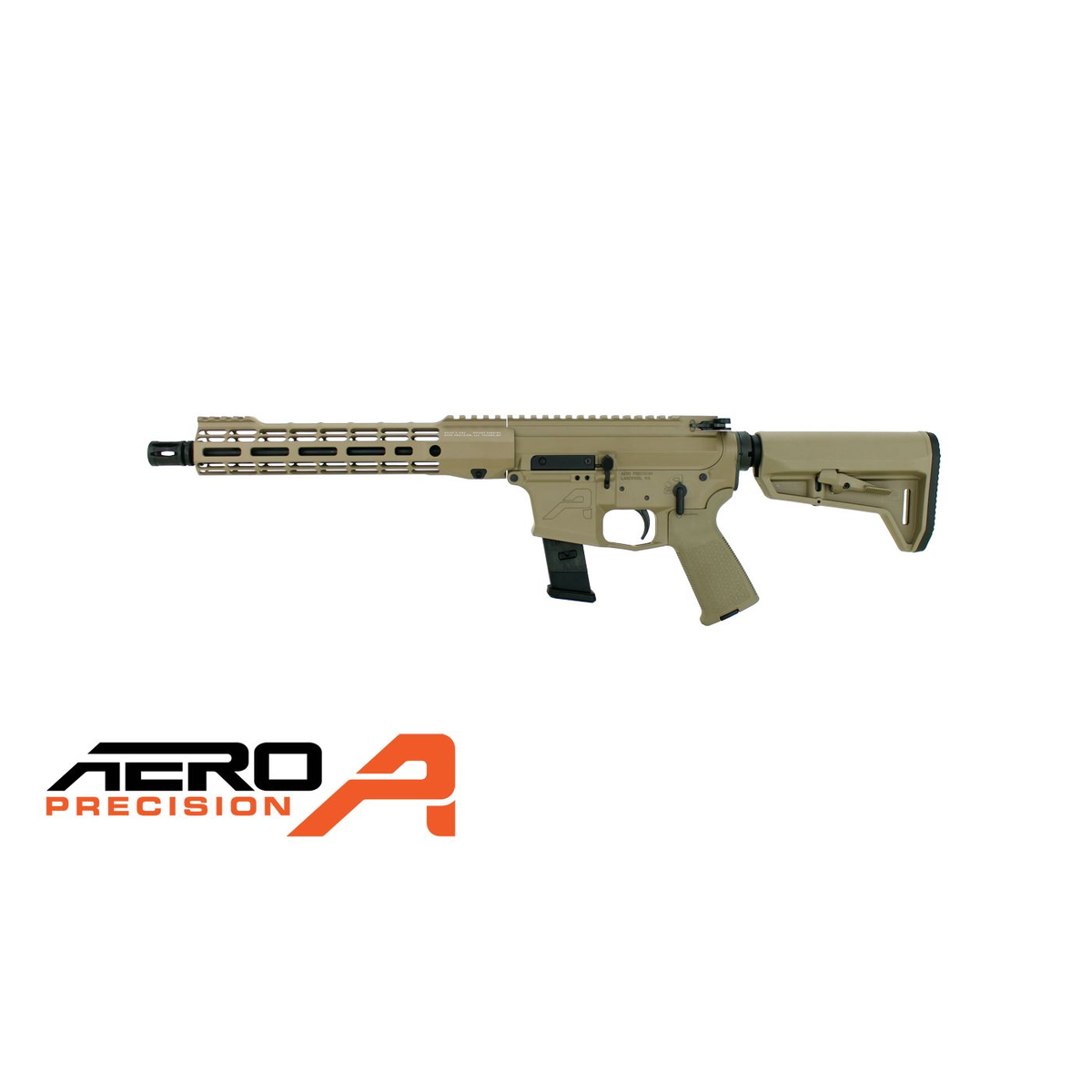 Aero Precision EPC-9 S-ONE 9×19 mm félautomata PCC karabély, 11 hüvelykes csővel, 10,5 hüvelykes ATLAS S-ONE előaggyal és Magpul FDE válltámasszal