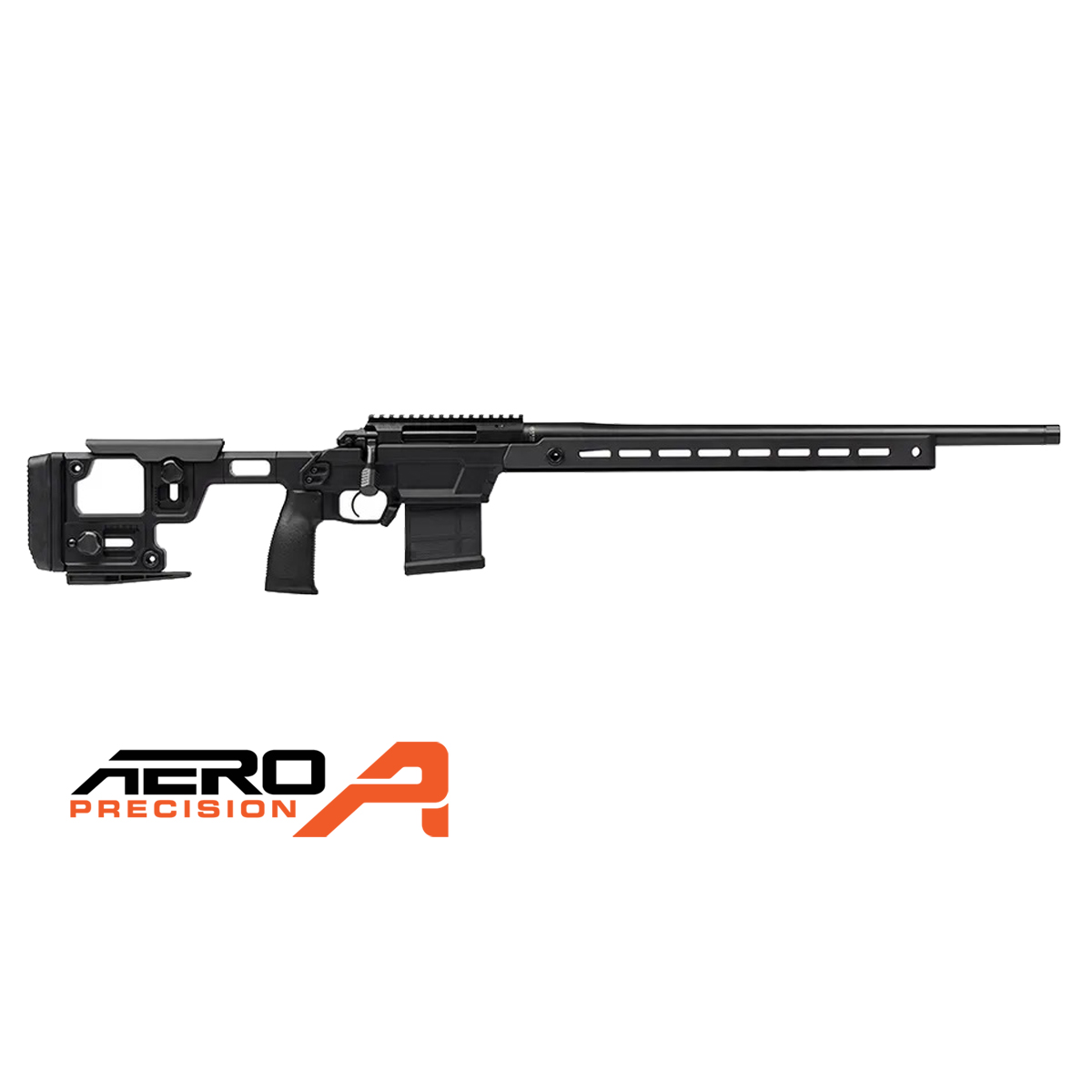 Aero Precision SOLUS Competition Rifle 6.5 Creedmoor precíziós ismétlőpuska, 22 hüvelykes Sendero csővel és fekete SOLUS Competition alvázzal