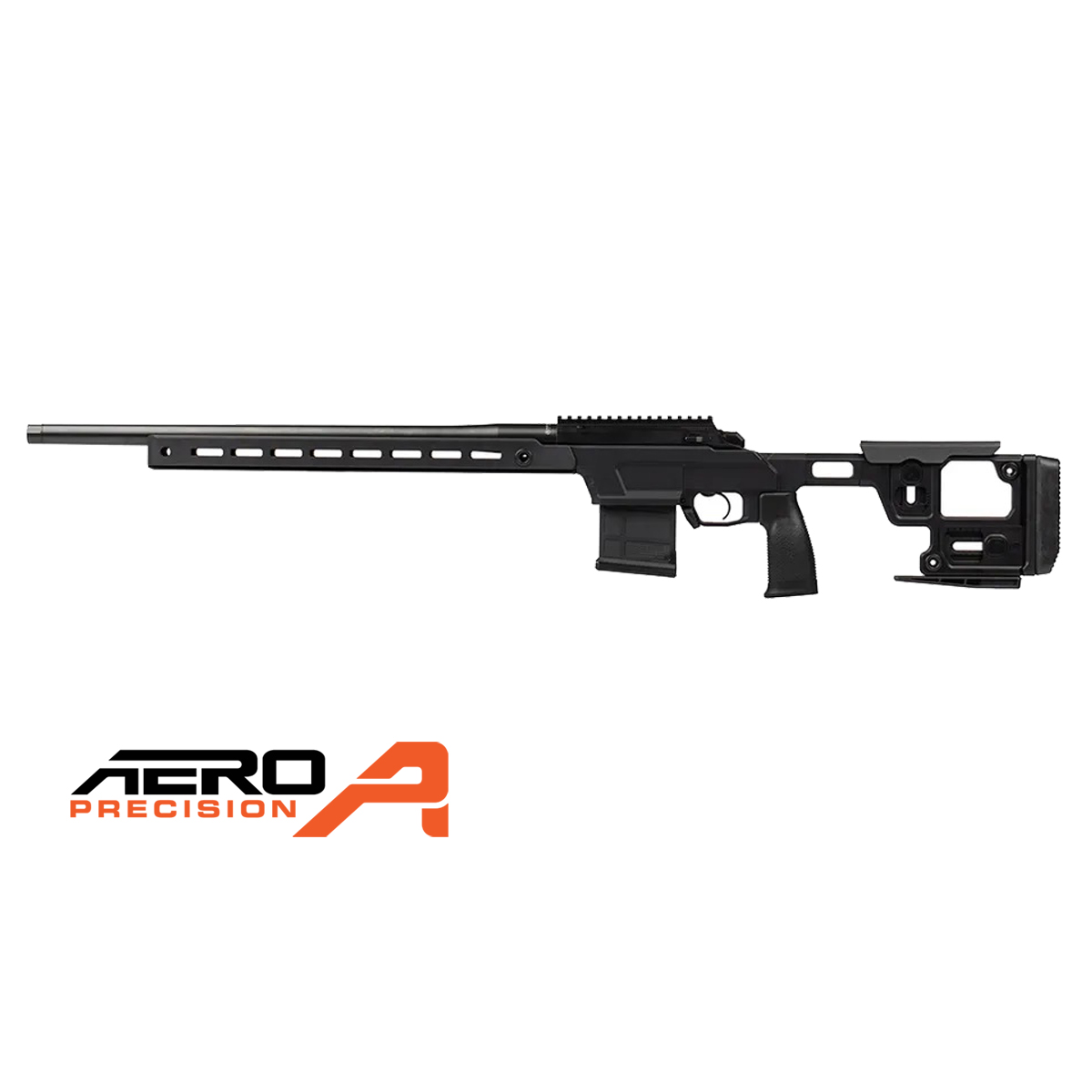 Aero Precision SOLUS Competition Rifle 6.5 Creedmoor precíziós ismétlőpuska, 22 hüvelykes Sendero csővel és fekete SOLUS Competition alvázzal