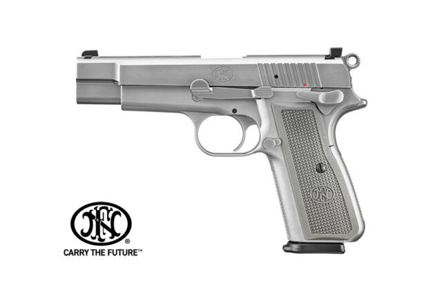 FN High Power 9×19 SS félautomata pisztoly, ezüst kivitel