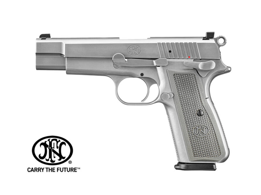 FN High Power 9×19 SS félautomata pisztoly, ezüst kivitel