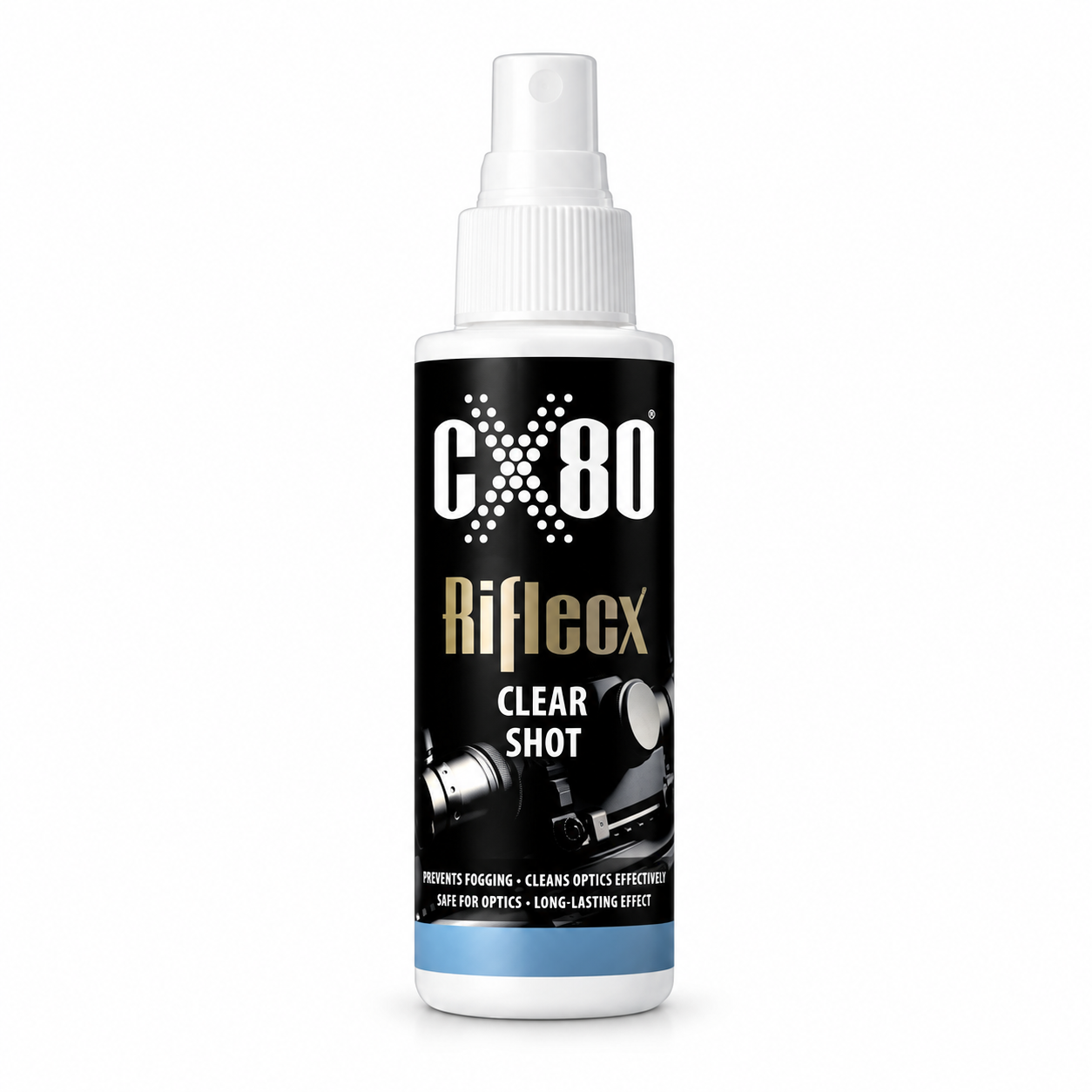 RifleCX Clear Shot – optikatisztító és párásodásgátló, 100 ml