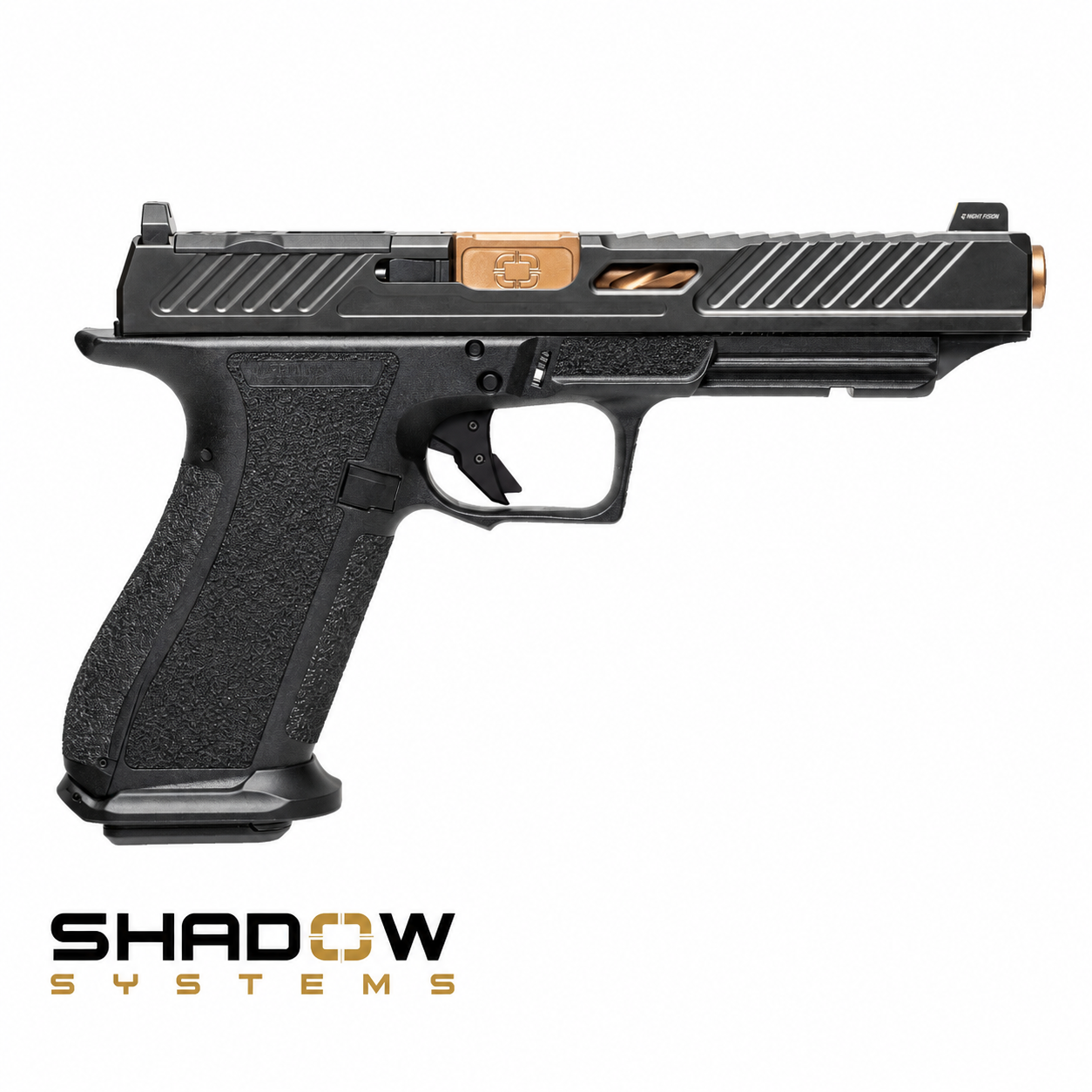 Shadow Systems DR920L Elite 9mm sportpisztoly, hosszított Elite szánnal, bronzszínű csővel és optikafogadással