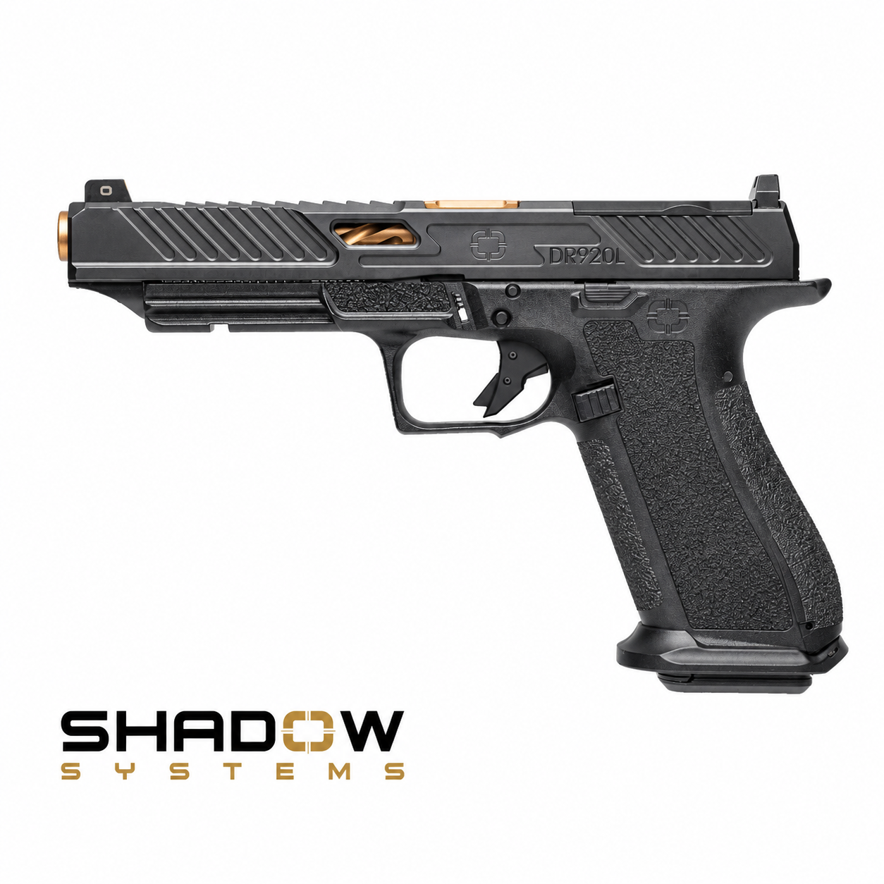 Shadow Systems DR920L Elite 9mm sportpisztoly, hosszított Elite szánnal, bronzszínű csővel és optikafogadással