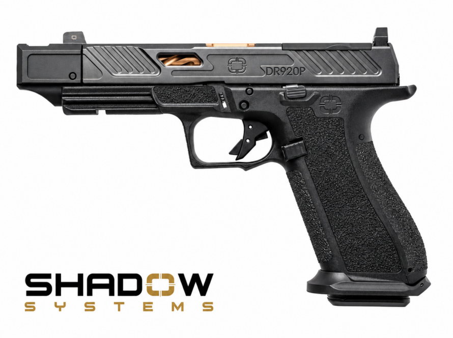 Shadow Systems DR920P Elite 9mm kompenzátoros pisztoly, bronzszínű csővel és Elite szánkialakítással