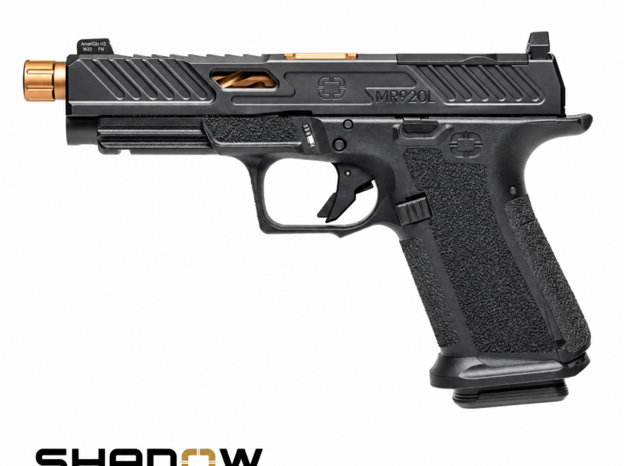 Shadow Systems MR920L Elite 9mm pisztoly, bronzszínű menetes csővel, hosszított Elite szánnal és optikafogadással