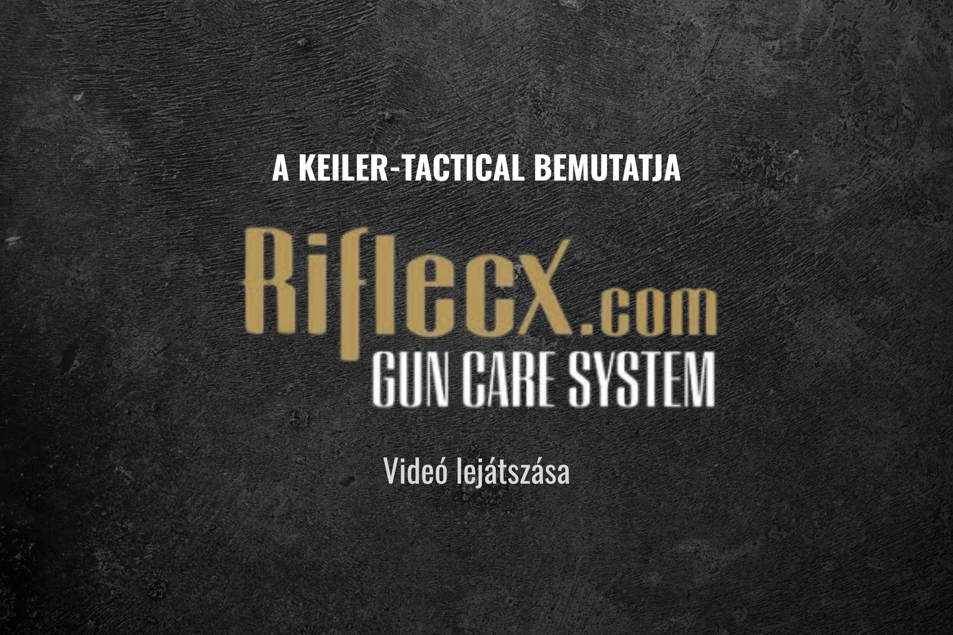 RifleCX fegyvertisztító rendszer